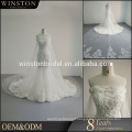 Best Selling short sleeve tulle wedding dress cinderella wedding dress
